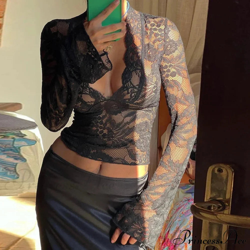 CALLIE Elegant LACE BLOUSE