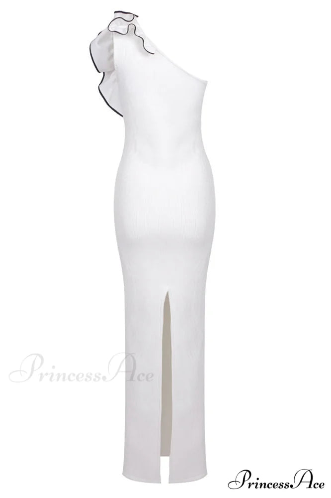Calling a White Charming Party Maxi Dress