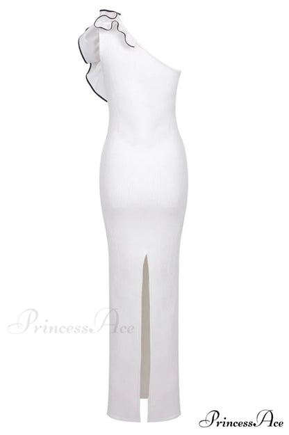 Calling a White Charming Party Maxi Dress