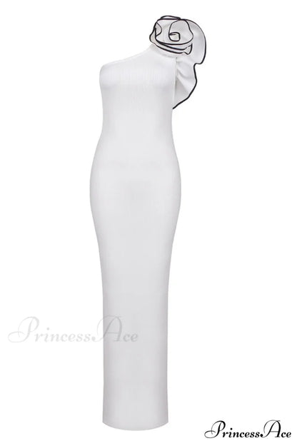 Calling a White Charming Party Maxi Dress XS / White
