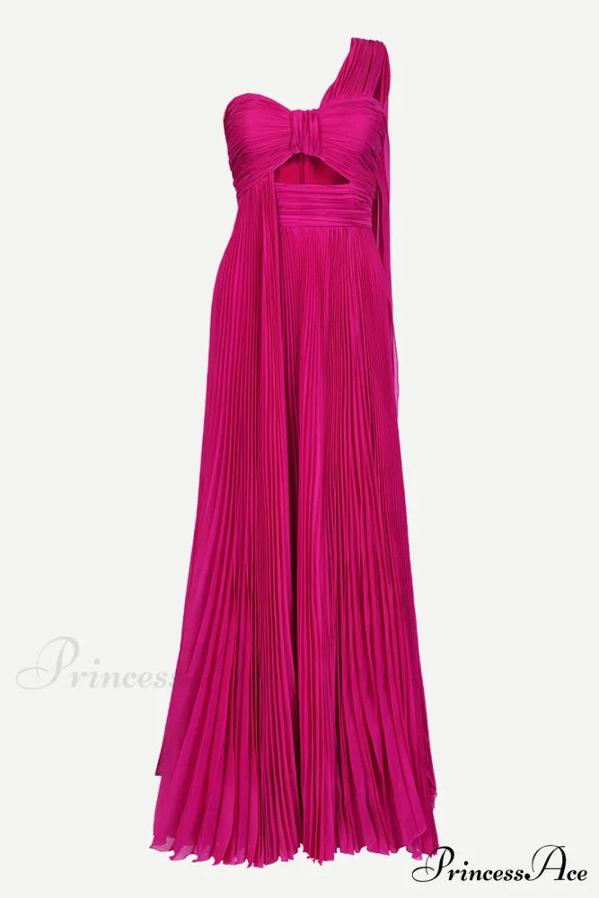 Calliope One-Shoulder Graceful Maxi Dress