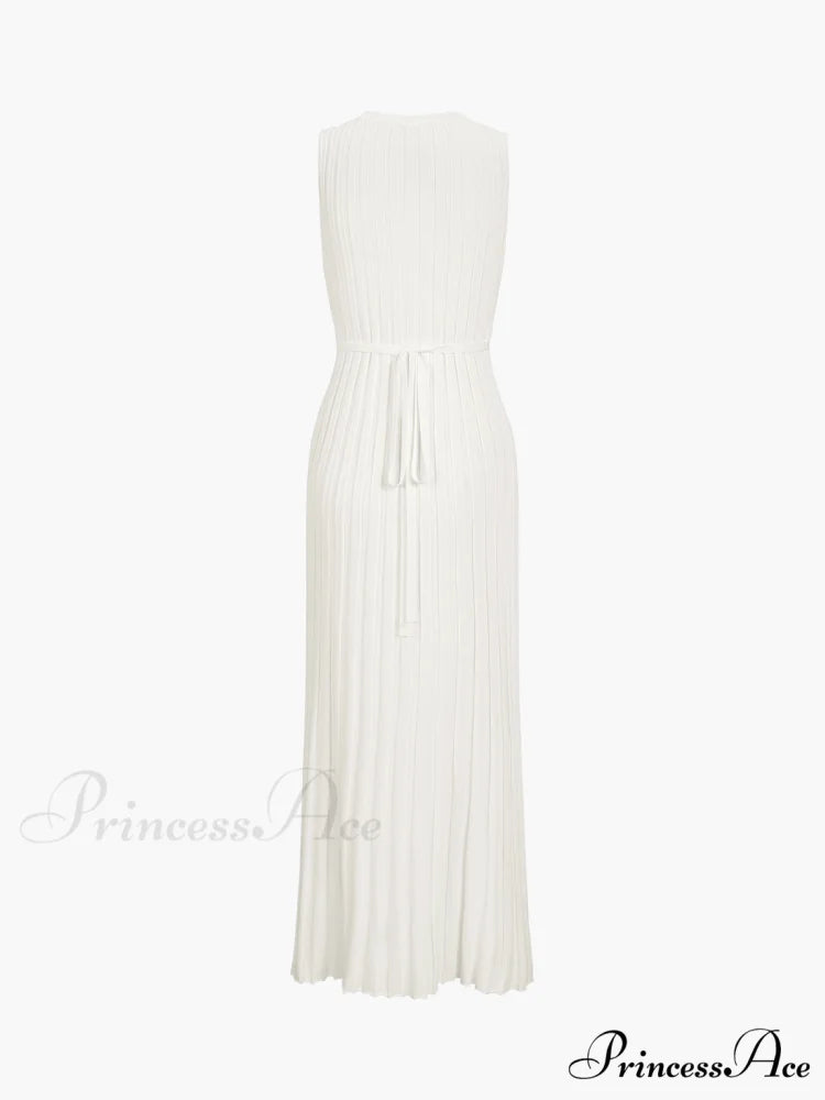 Camille Knit Graceful Pleat Maxi Dress
