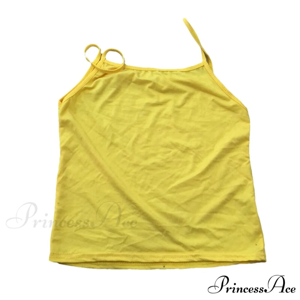 Camisole Spaghetti Strap Top yellow / M