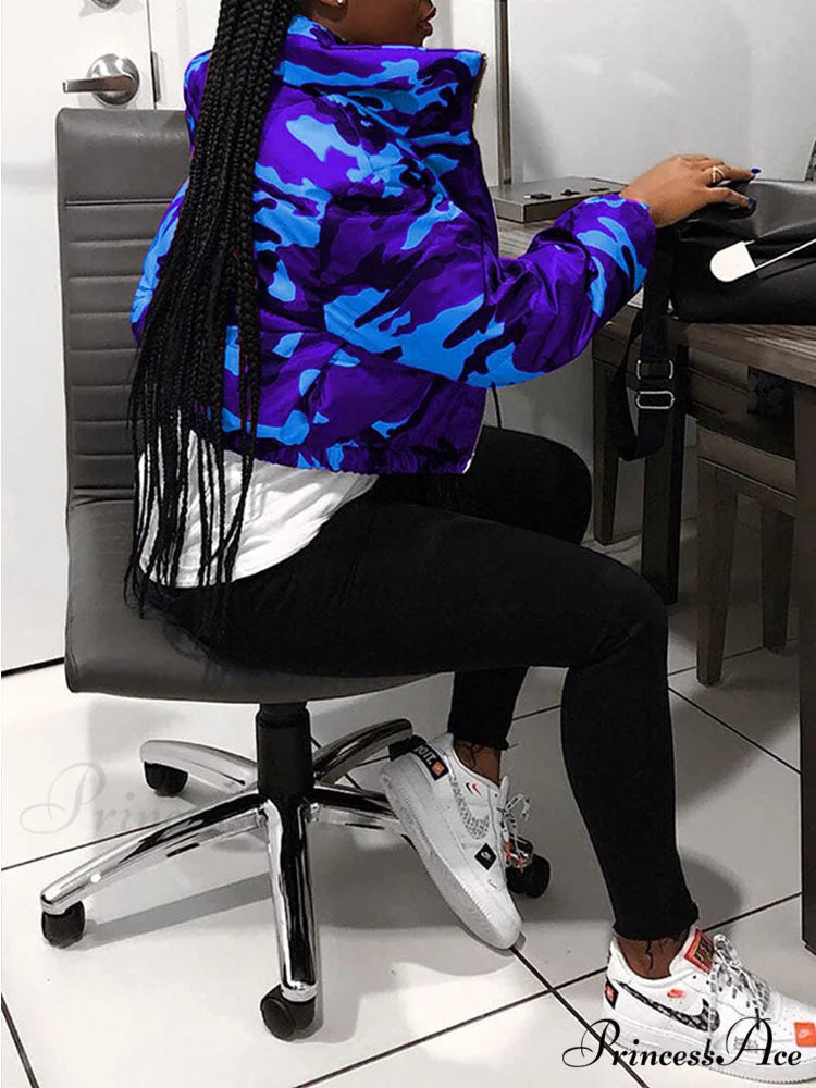 Camo Side Graceful Slit Bandage Skirt