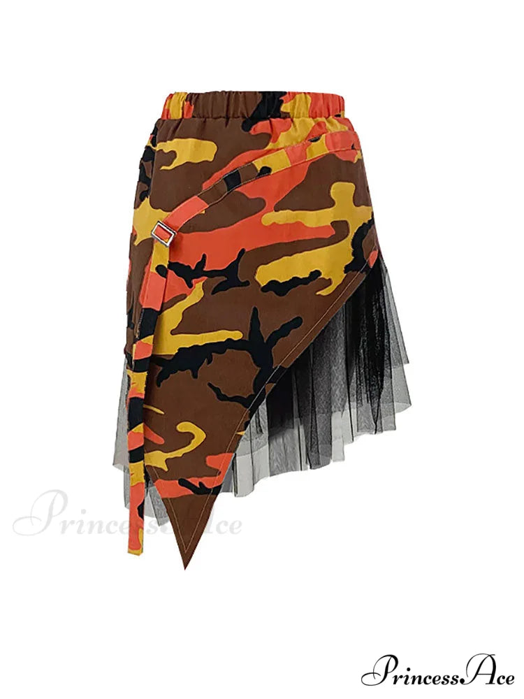 Camouflage Charming Loose Overall