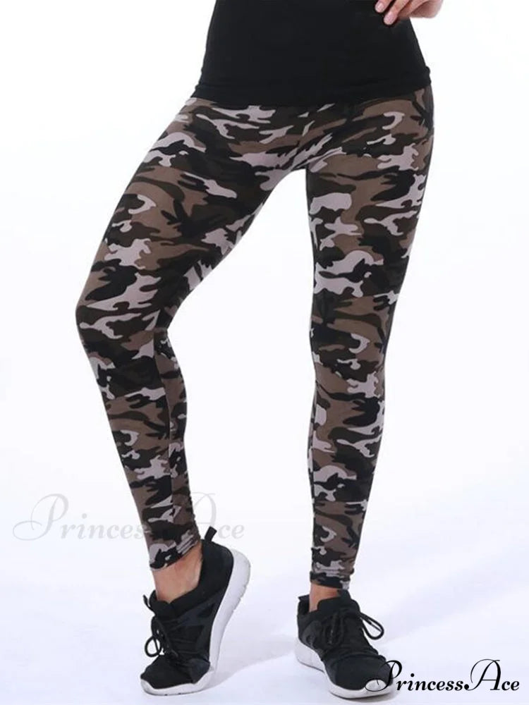 Camouflage Graffiti Style Slim Stretch Trouser Camouflage 3 / S
