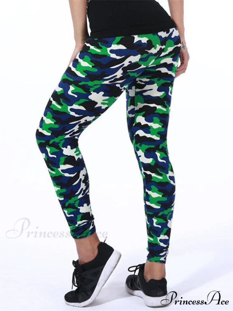 Camouflage Graffiti Style Slim Stretch Trouser Camouflage 5 / S