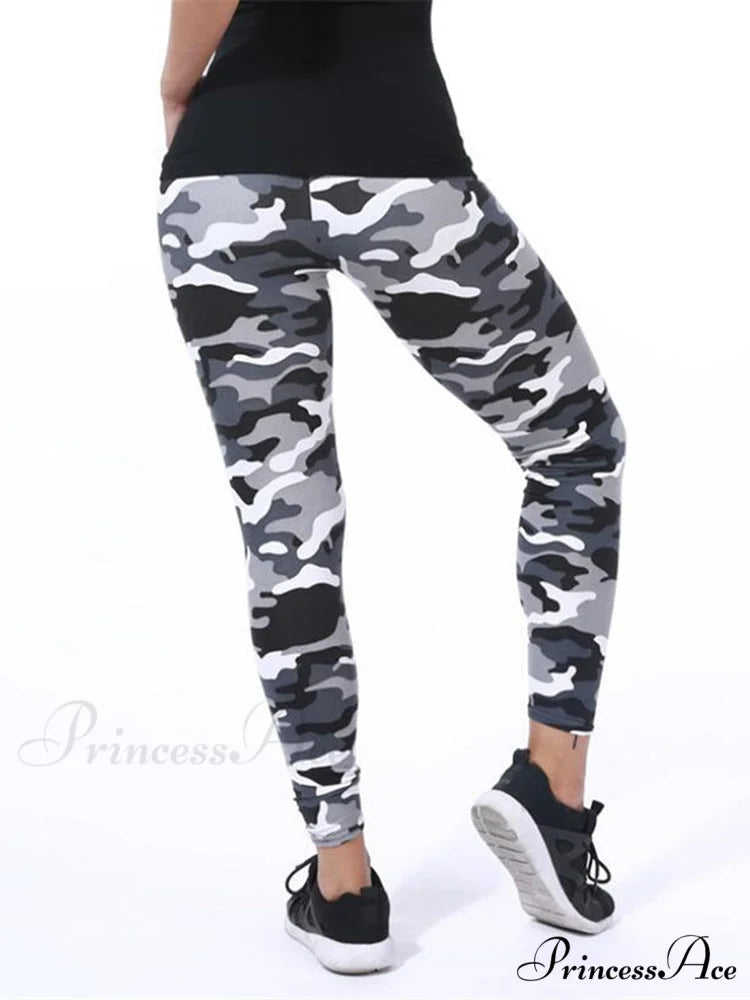 Camouflage Graffiti Style Slim Stretch Trouser Camouflage 7 / S