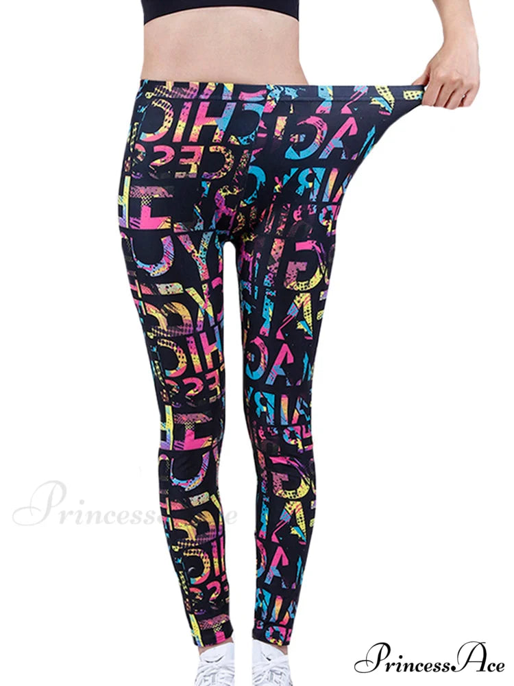 Camouflage Graffiti Style Slim Stretch Trouser Graffiti letters / S
