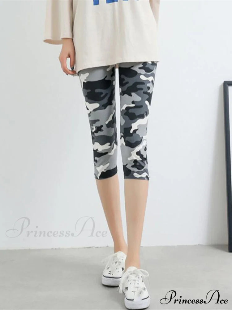 Camouflage Leggings Fitness Capris Pants