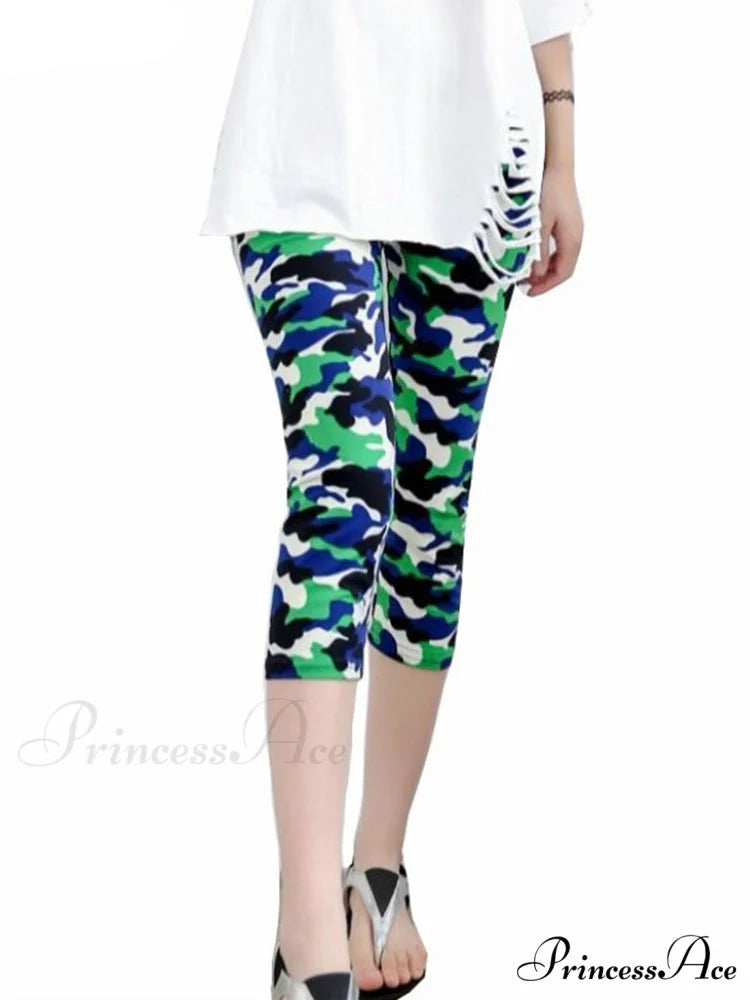 Camouflage Leggings Fitness Capris Pants