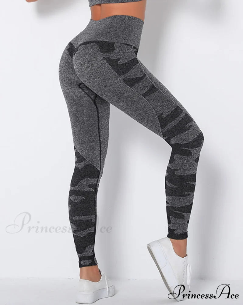 Camouflage Mesh Graceful Patchwork Irregular Skirt