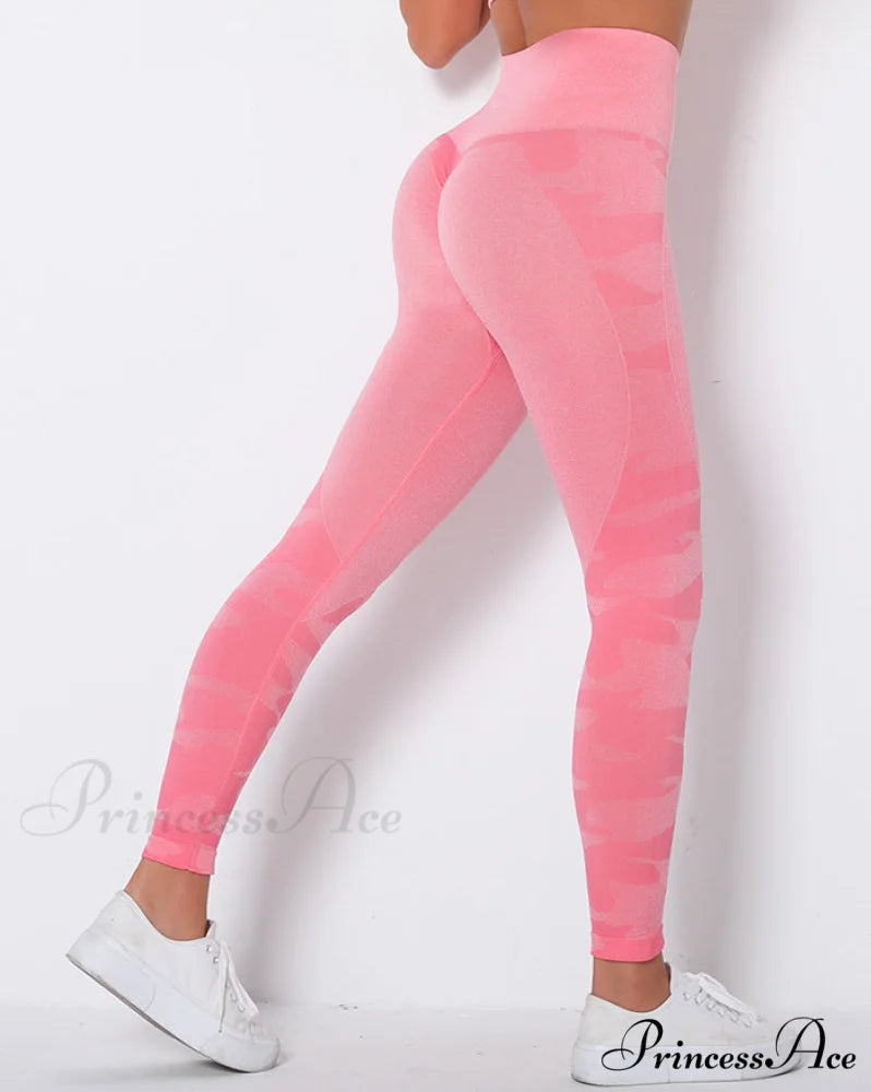 Camouflage Mesh Graceful Patchwork Irregular Skirt Coral Red / S