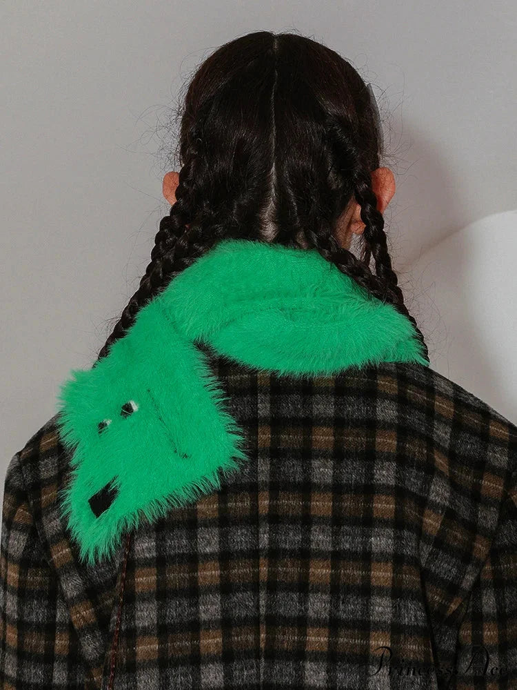 Canine Jacquard Knitted Winter Scarf Green / One Size scarf-241228