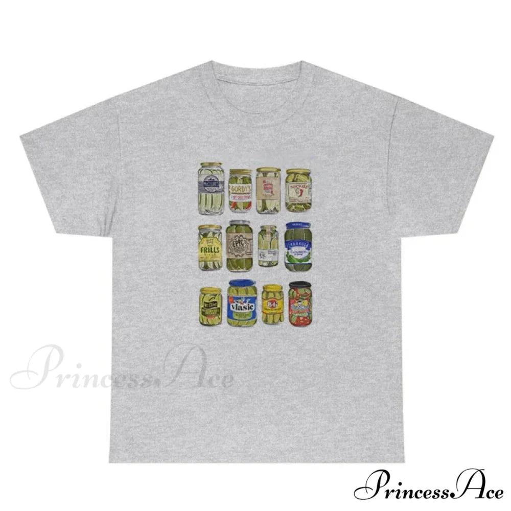 Canned Elegant Pickles T-Shirt GRAY / S