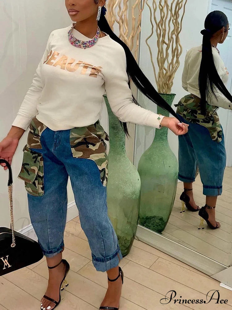 Cap Sleeve Seamed Detail Contrast Classic Trim Ribbed Crop Top - Blue