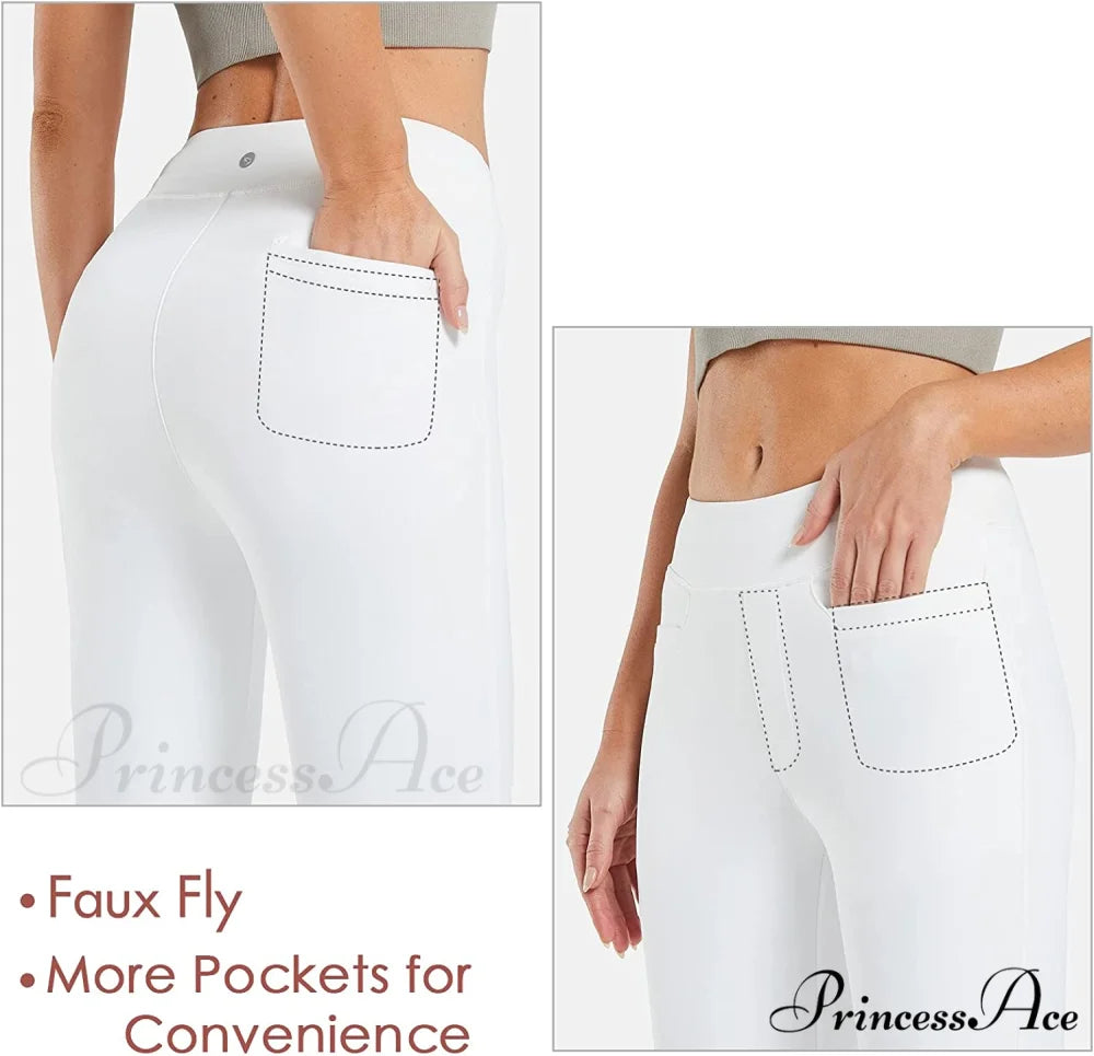 Capri Pants for Women Casual Pull On Yoga Dress Capris