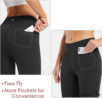 Capri Pants for Women Casual Pull On Yoga Dress Capris