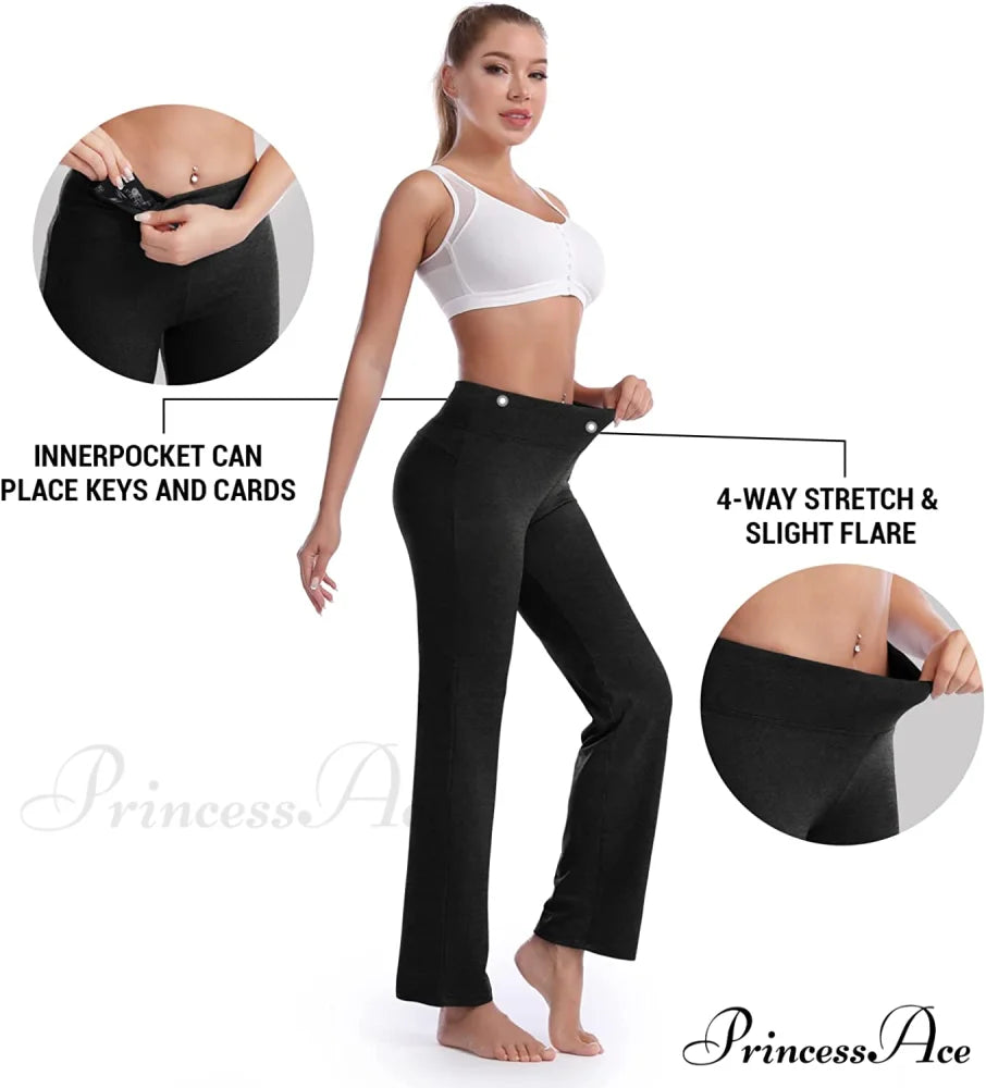 Capri Petite Regular Tall Length Women’s Straight Leg Yoga Pants