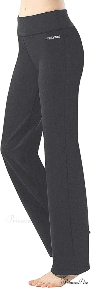 Capri Petite Regular Tall Length Women’s Straight Leg Yoga Pants Upgrade-charcoal / Small