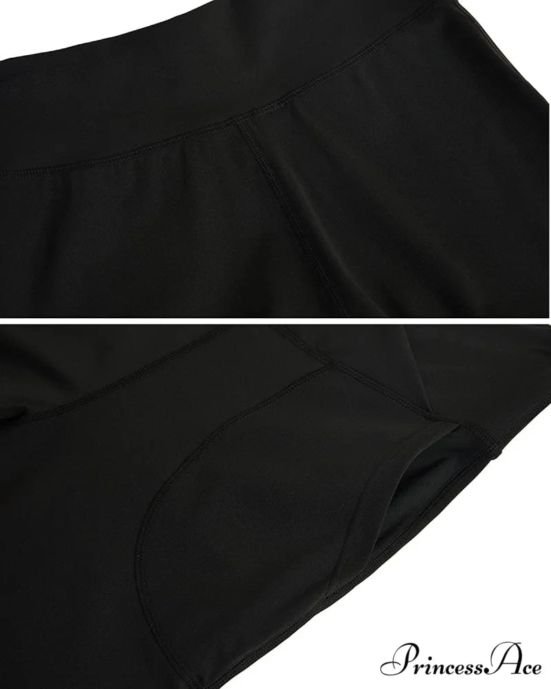 Capri Yoga Pants Cross High Waisted Cropped Slit Flared Ruffle Bottom