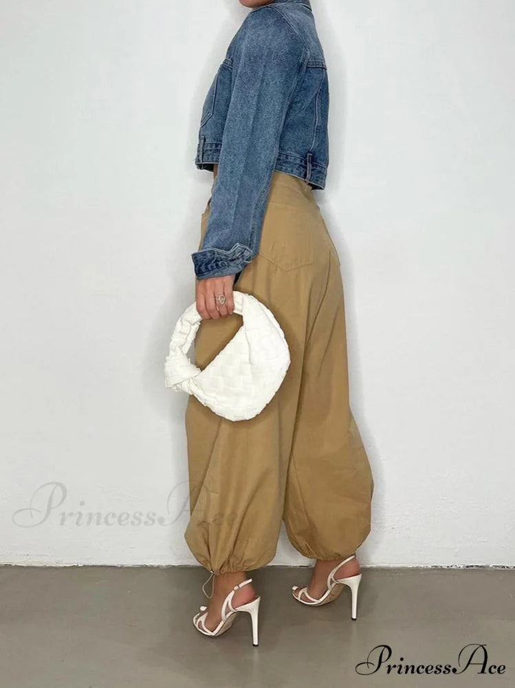 Cargo Camouflage Graceful Patchwork Jeans