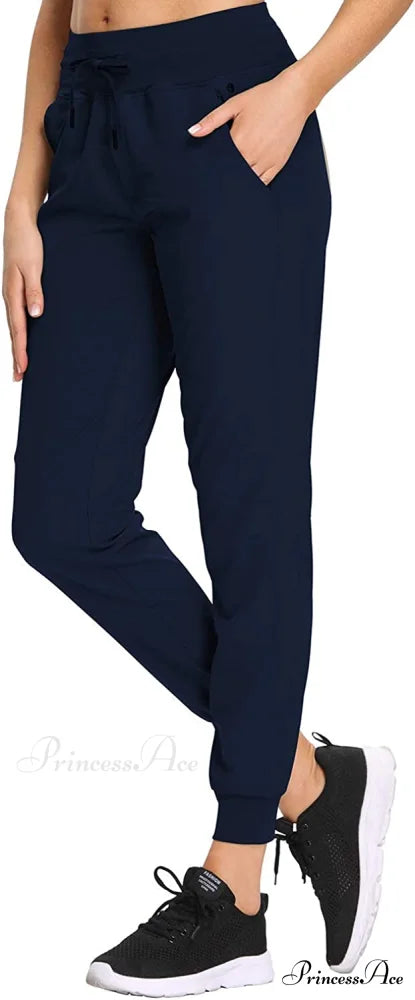 Cargo Hiking Pants Lightweight Joggers Quick Dry Capris 2_ Navy Blue / XX-Large