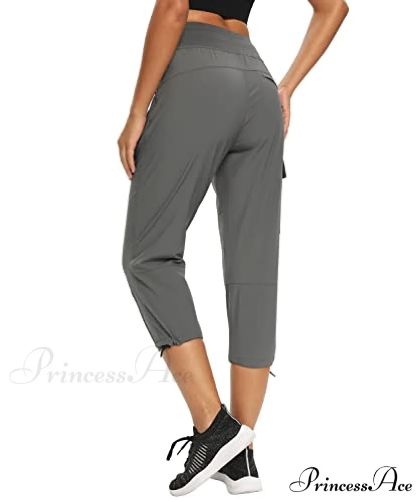 Cargo Hiking Pants Lightweight Joggers Quick Dry Capris