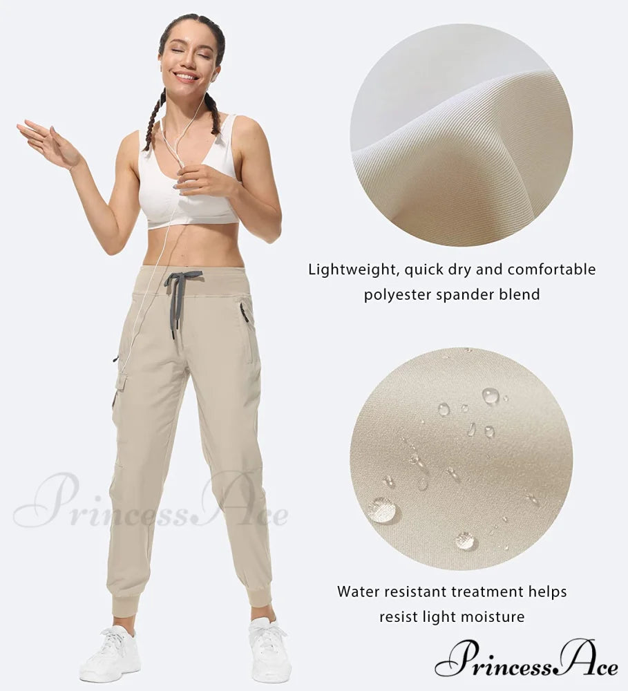 Cargo Hiking Pants Lightweight Joggers Quick Dry Capris