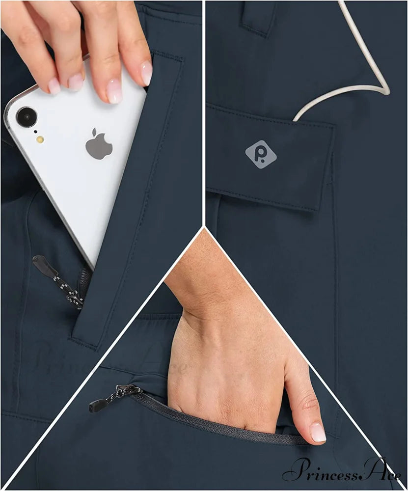 Cargo Hiking Pants Lightweight Joggers Quick Dry Capris