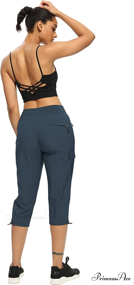 Cargo Hiking Pants Lightweight Joggers Quick Dry Capris