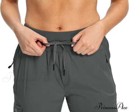 Cargo Hiking Pants Lightweight Joggers Quick Dry Capris