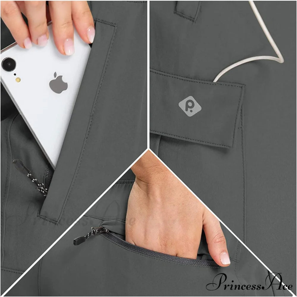 Cargo Hiking Pants Lightweight Joggers Quick Dry Capris