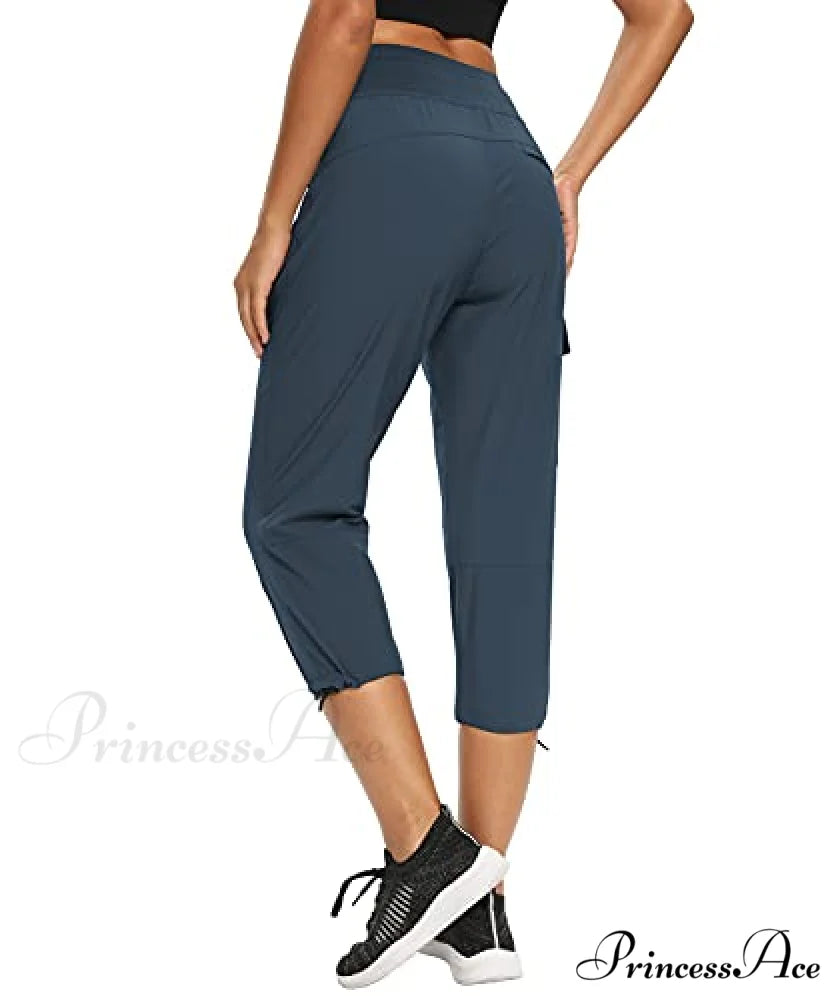 Cargo Hiking Pants Lightweight Joggers Quick Dry Capris