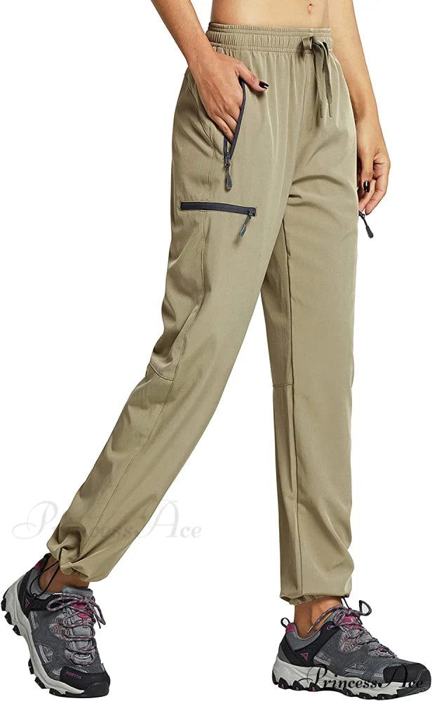Cargo Hiking Pants Lightweight Quick Dry Capri Pants 01-pants-khaki / X-Large