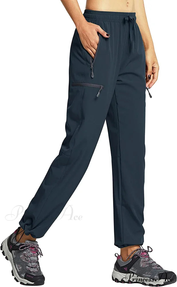 Cargo Hiking Pants Lightweight Quick Dry Capri Pants 01-pants-navy / Medium