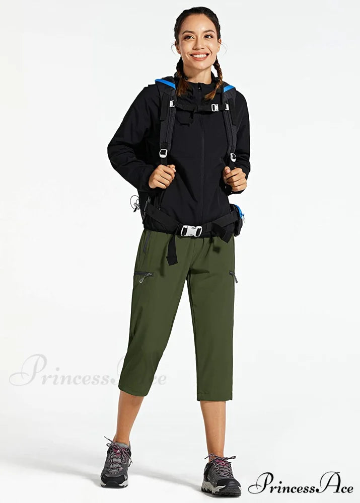 Cargo Hiking Pants Lightweight Quick Dry Capri Pants