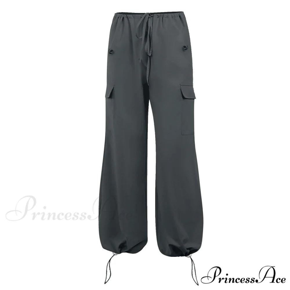 Cargo Pants Straight Wide Leg Loose Casual Trousers