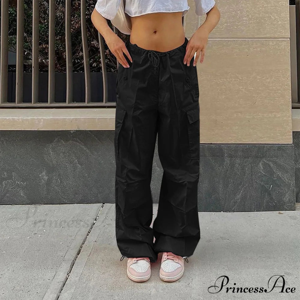 Cargo Pants Straight Wide Leg Loose Casual Trousers