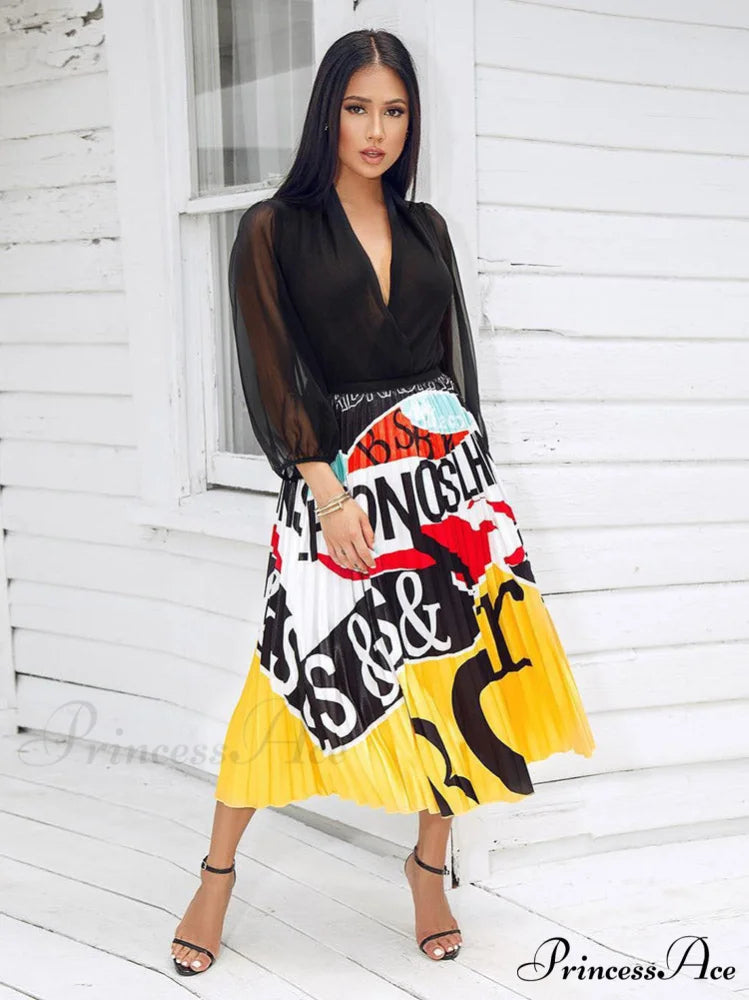 Cargo Pocket Graceful Zipper Skirt