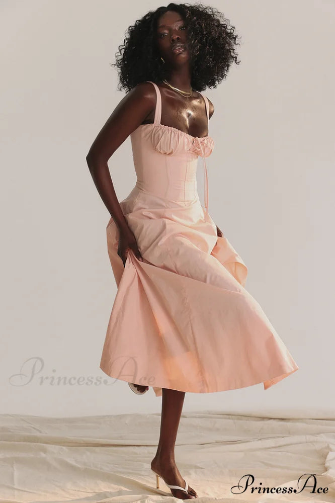 Carmen Pink Stylish Tunic Sundress