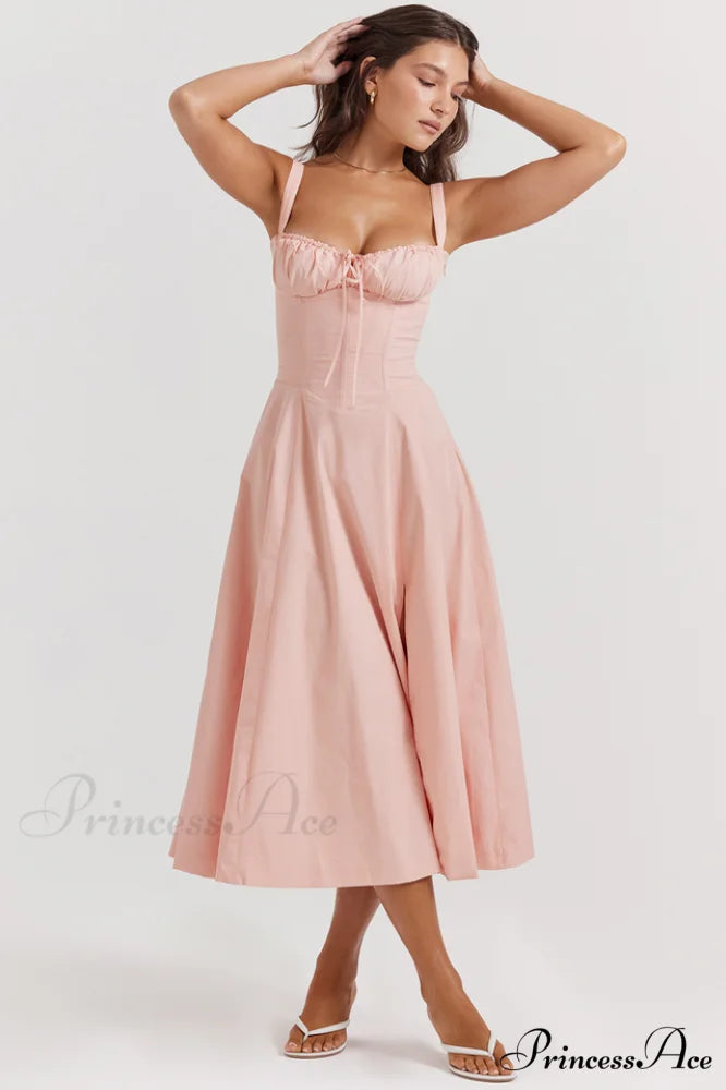 Carmen Pink Stylish Tunic Sundress