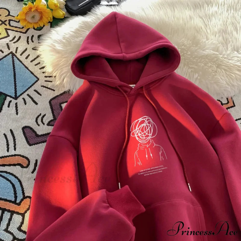 Cartoon Idea Print Rap Hoodie hoodies-241228