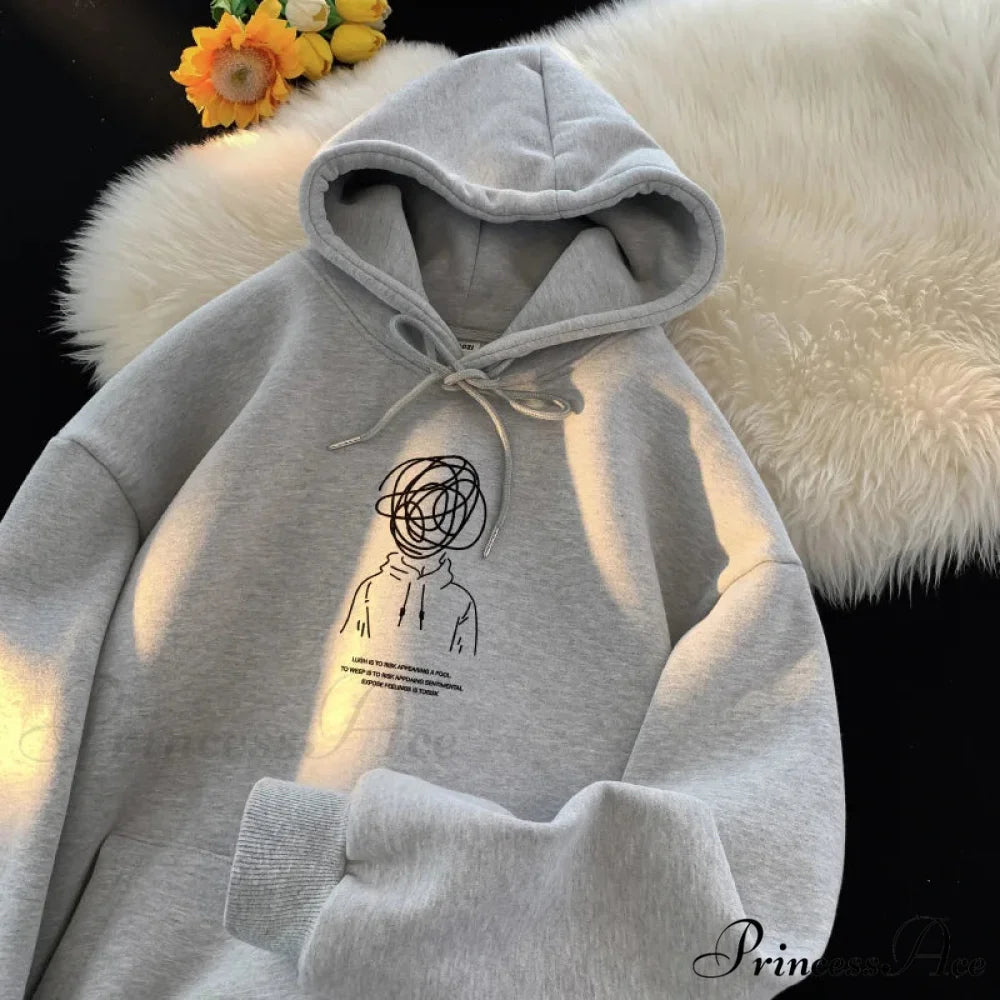 Cartoon Idea Print Rap Hoodie hoodies-241228