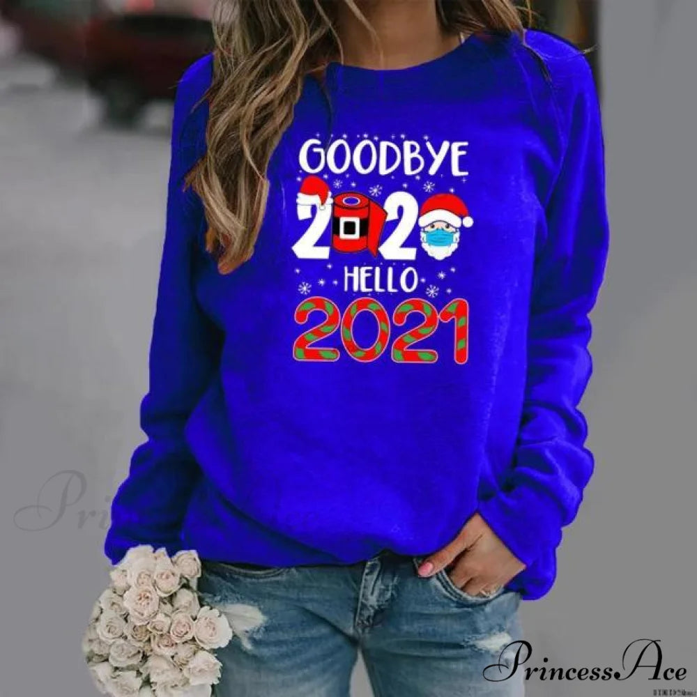 Cartoons Long Sleeve Women Sweater style 3 blue / S