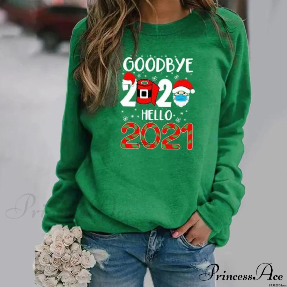 Cartoons Long Sleeve Women Sweater style 3 green / S