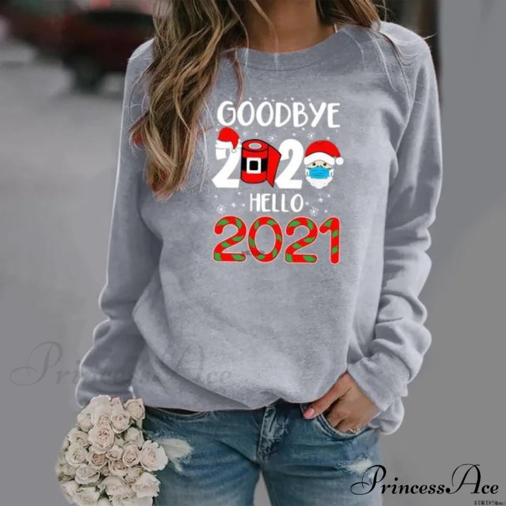 Cartoons Long Sleeve Women Sweater style 3 grey / S
