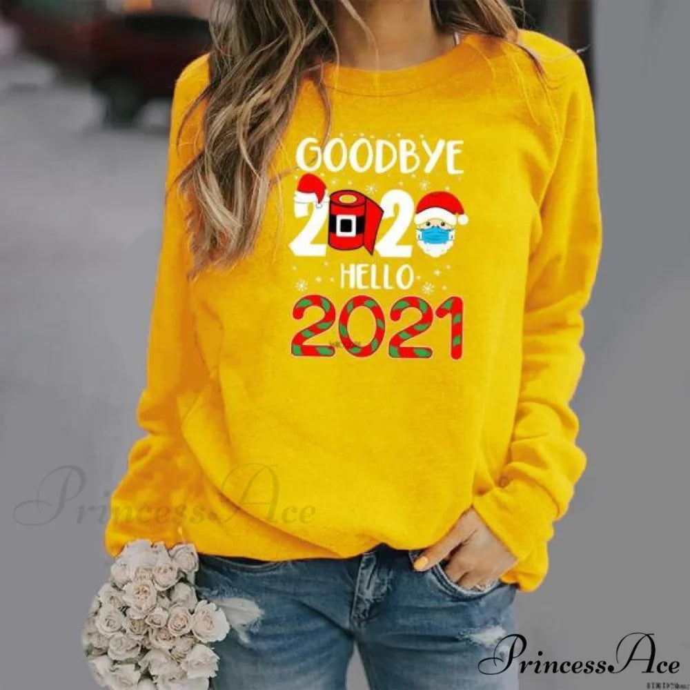 Cartoons Long Sleeve Women Sweater style 3 yellow / S