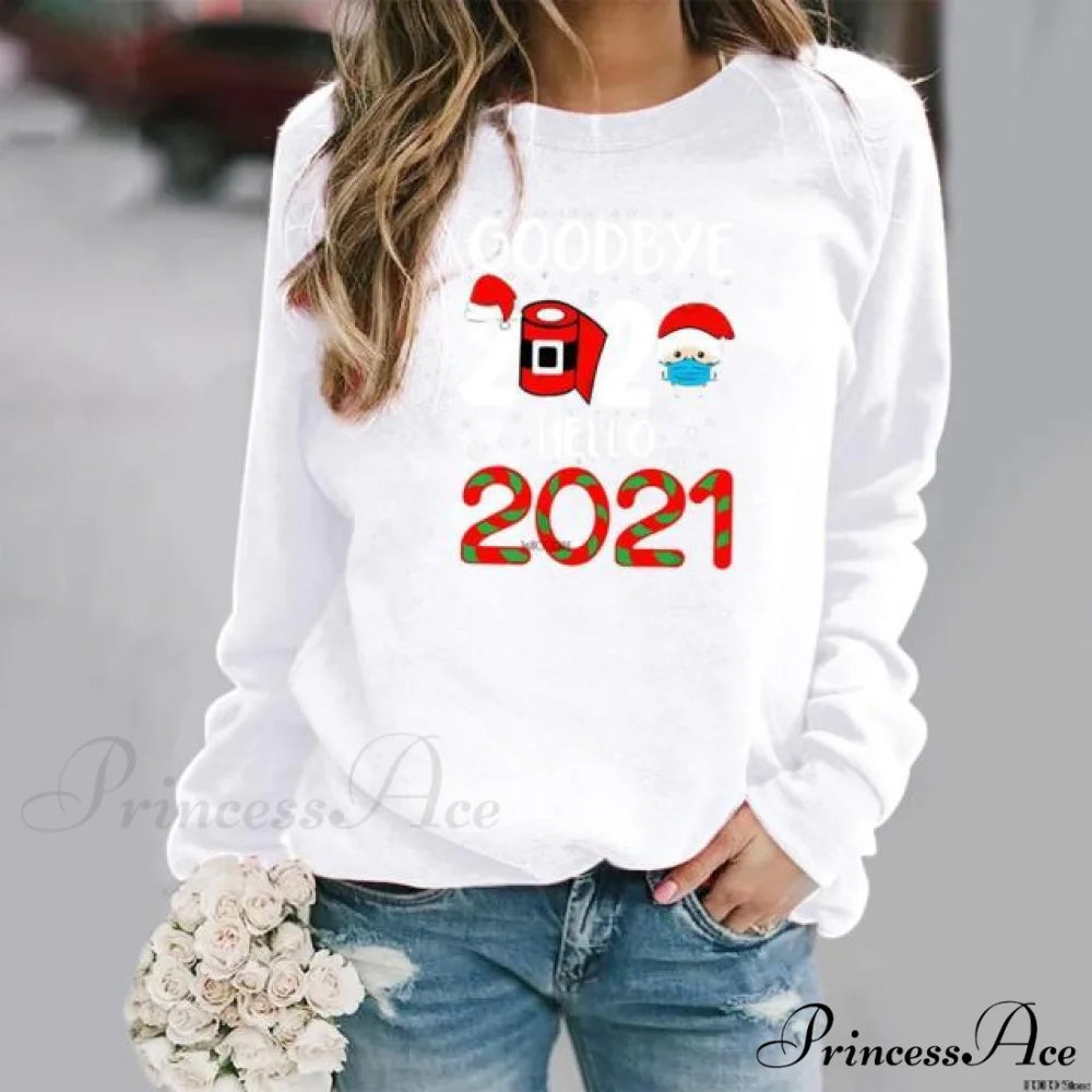 Cartoons Long Sleeve Women Sweater style 3white / S