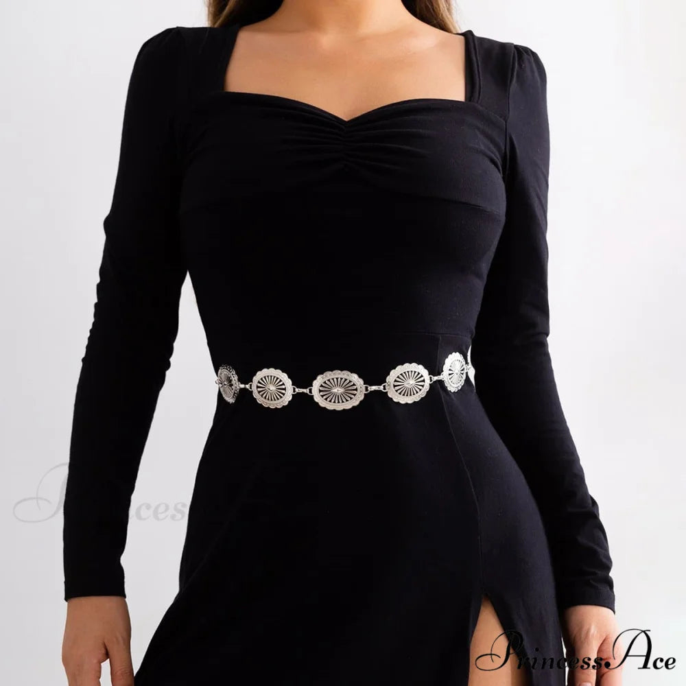 carving waist Metal pendant chain